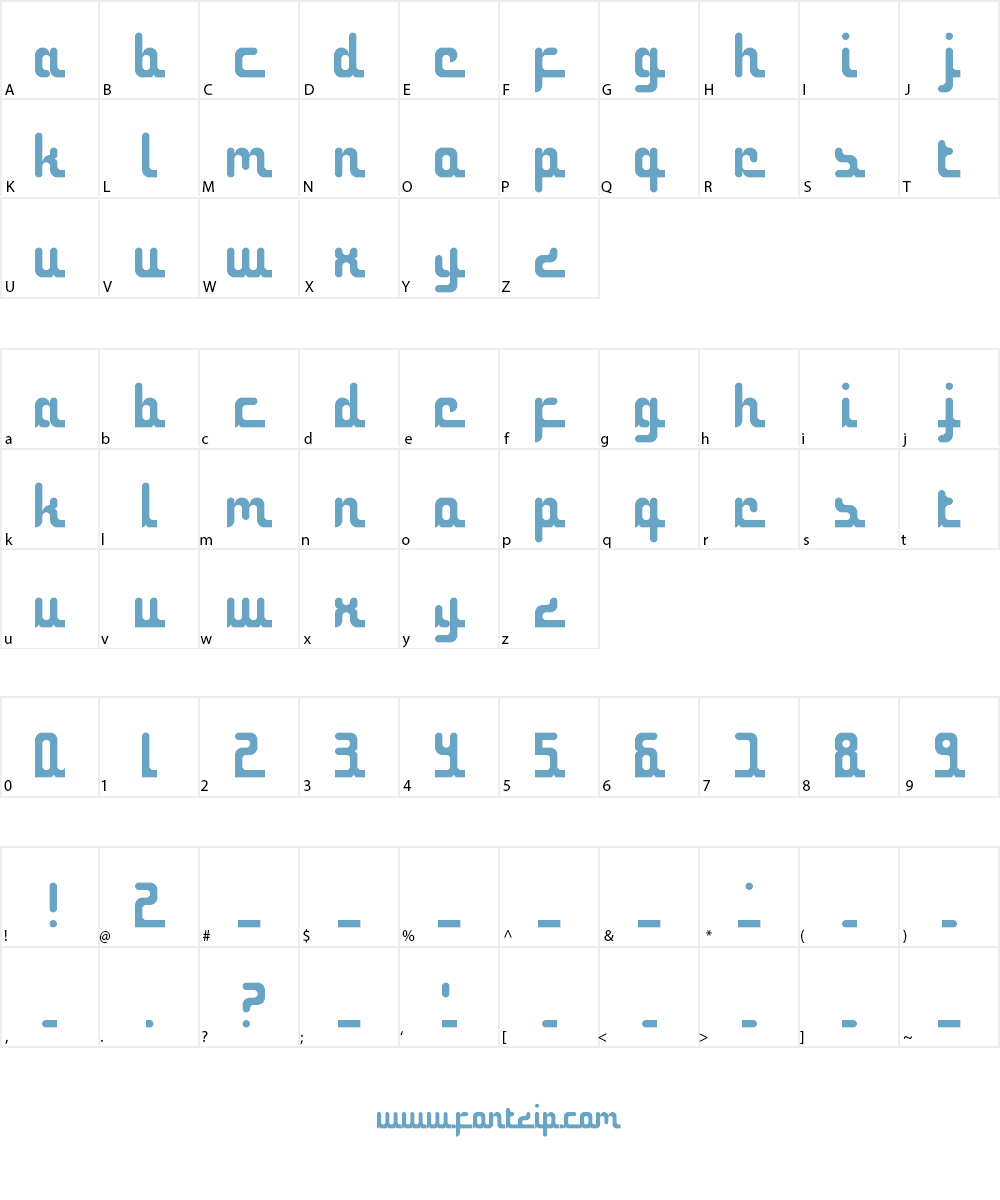 Not the middle east Font Character